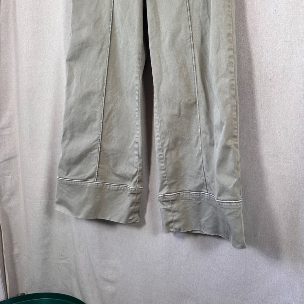 Anthropologie Pintuck Chino Pant in Soft Olive - Picture 5 of 14